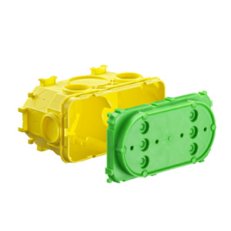 Krabice dvojitá s víkem 145x71x94, do betonu KAISER 1269-40