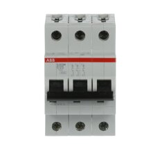 S203M-D25 3 fázový jistič 25 A char. D 10kA ABB 2CDS273001R0251