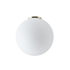 Přisazené svítidlo se skleněným stínidlem OSMONT STYX 4 13W IP65II E27 mosaz