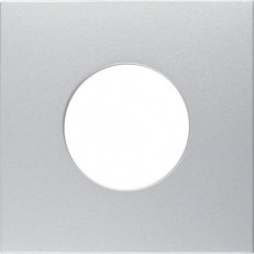 Centrální díl pro tlačítko/kontrolku E10, S.1/B.x, stříbrná mat BERKER 11241404