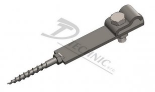 PV 01 h 50 Podpěra vedení do zdi na hmoždinku - 6x50 DT TECHNIC 101010