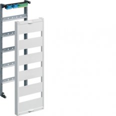 Rám s DIN lištami krytem a bezšroub. svorkami pro FWB5x výška 800mm HAGER UW51V