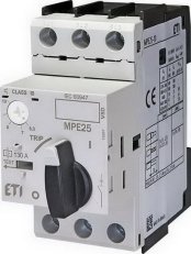 Motorový spouštěč MPE25-10 3p 50kA (230V) 6,3-10A Irm=120A ETI 004648010