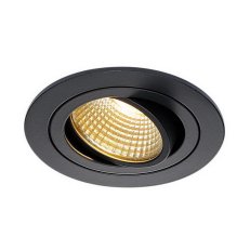 Downlight NEW TRIA DL ROUND černé matné 6W 38° 2700K vč.ovladače SLV 113870