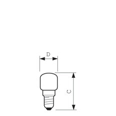 Trubková žárovka PHILIPS App 26.0W E14 230-240V T25 CL OV 1CT/10F