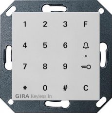 Keyless In kódovací klávesnice System 55 šedá mat GIRA 2605015