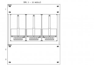 Konstrukce elektroměrová 3-18, 1-řadá, plastové panely SCHRACK CSIL125318