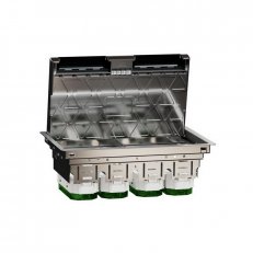 Unica System+ Podlahová krabice XL kovová 12 modulů 45x45 SCHNEIDER INS52127
