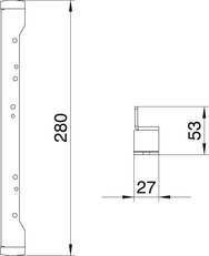 OBO NW 250-3 QK Nivelační úhelník pro UZD250-3 Ocel pásově zinkováno