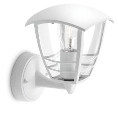 Venkovní nástěnné svítidlo Creek bílá 1x60W 230V up PHILIPS 153803116