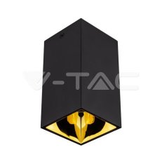 GU 10 Fitting Square Black + Gold
