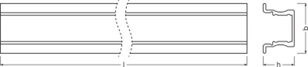 LEDVANCE Medium Profiles for LED Strips -PM04/UW/23X15,5/10/2