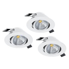 Zápustné svítidlo SALICETO SET 3XLED bílá 4000K BEWEGLICH 3X6W IP20 EGLO 33391