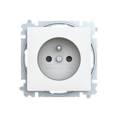 ABB ZONI Zásuvka s clonkami matná bílá 6619T-A06657 240