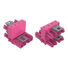 h-rozdělovač 4pól. Kód. B Růžová WAGO 770-1783