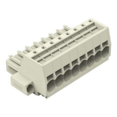 Pružinová svorka Push-in CAGE CLAMP 10mm2 sv.šedá 8pól. WAGO 831-3108/107-000