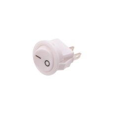 Vypínač kolébkový kulatý 2A/250V/16-W OFF-ON bílý T-LED 113111