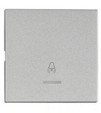 Kryt spínačů a ovladačů s průhledem, symbol zvonek, stříbrný SCHRACK EV122210--
