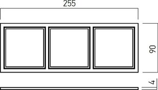 XDOMINO FRAME for 3 LED module for DM01