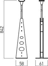 MINITRACK 1c  METALIC BEARING ROD BK