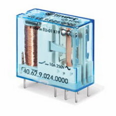 Relé, DIN/PS, 2P/10A, 12V DC, AgSnO2 FINDER 40.62.9.012.4000