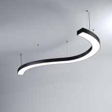 LED Svítidlo MI-SNAKE-04, 91W, 3000K, bez trafa, 24VDC, IP20, černá, 4000K