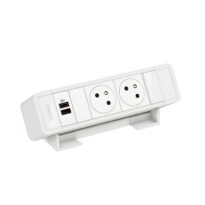 ONDESK 2X2PT USBAC 15W BÍLÁ BEZ KABELU