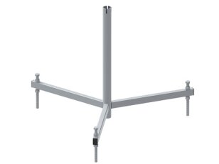 Tříramenný stojan na jímací tyč, L600mm, průměr 40mm, StZn GROMTOR 510112