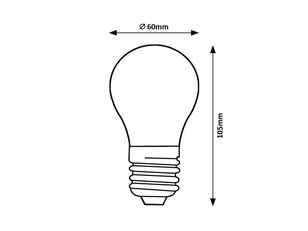 Světelný zdroj Filament LED, E27 A60, 7W, 806lm, 4000K RABALUX 79140