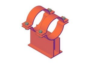 Podpěra kluzná DN250 ON130802 SET černá KOŇAŘÍK 52000250