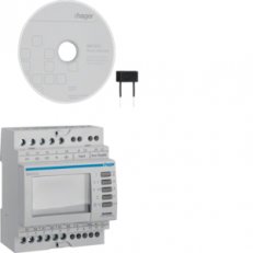 Multifunkční měřicí přístroj s LCD a komunikací RS485 na DIN HAGER SM101C
