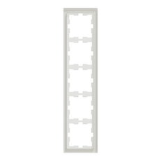 Rámeček Merten D-Life sklo pětinásobný, Crystal white, Sklo MEG4050-6520