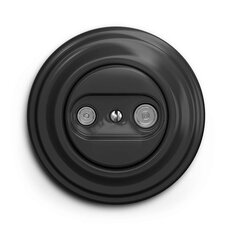Účastnická zásuvka GREENLUX KLIKLAP A/TV/K Anthracite, TV+R (koncová)
