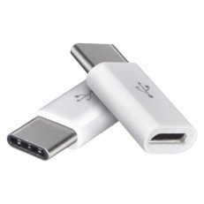 Adaptér micro USB-B 2.0/USB-C 2.0, bílý, 2 ks EMOS SM7023