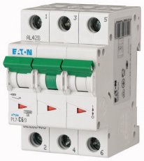 Jistič PL7-C6/3, char C, 3-pólový, 10kA, 6A EATON 263406