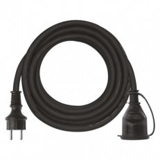 Venkovní prodlužovací kabel 5 m/1 zásuvka/černý/guma-neopren/230 V/1,5 mm2