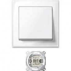Merten Jumbo přepínač střídavý řaz. 6 10 A Polar komplet SCHNEIDER MTN3341-1419