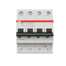 ABB S203M-D40NA jistič 3F odpojení N vodiče (3+NA) 40 A char. D 10kA