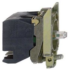 Schneider ZB4BW0B434 Polosestava objímky s kontakty, 2 Z, 24V, rudá