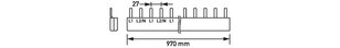 Propojovací lišta  B S039-2-35/125 D0 2P, 0.97 m, 2 x 35mm2 DOEPKE 09980096