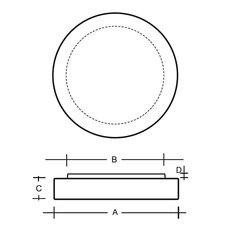 Stropní svítidlo Zero 230mm 9,5W 4000K 1071lm LUCIS S19.K2.Z230