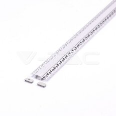 Aluminum Profile Set Milky Gypsum Wide 2000mm, VT-8101 V-TAC SKU3359