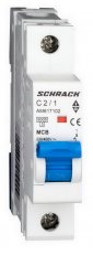 Instalační jistič AMPARO 6kA, C 2A, 1P SCHRACK AM617102--