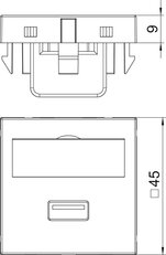 OBO 6104922 multimed.nosič,USB 3.0 A-A MTG-U3A F RW1