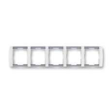 ELEMENT Pětirámeček vodorovný bílá/ledová šedá ABB 3901E-A00150 04
