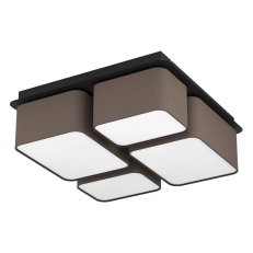 Stropní svítidlo MORDAZO 1xE27 černá/antracit-hnědá/bílá 112W IP20 EGLO 900524