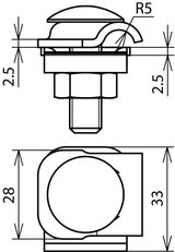 Svorka MMV, Cu, pro prům. 6-8mm vratový šroub a matice DEHN 390257