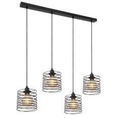 Závěsné svítidlo TILLY černá 4xE27, max. 60W 230V GLOBO 15640-4H