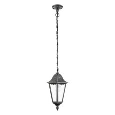 Závěsné svítidlo NAVEDO černá/stříbrná patina 60W IP44 EGLO 93455