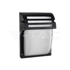 Garden Wall Lamp E27 Frost Glass Matt Bl